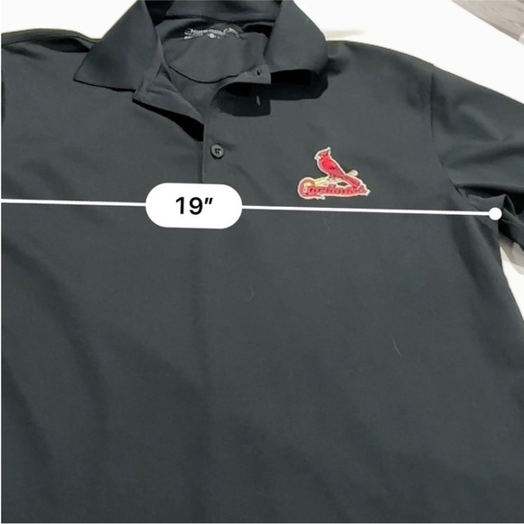 Nike St. Louis Cardinals Men's black Pro Victory Golf Polo size small - Picture 4 of 10